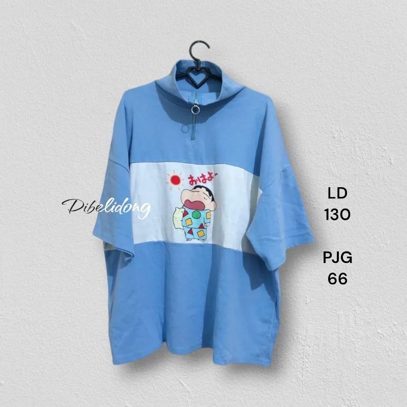 Kaos pendek halfziper shincan photo 1