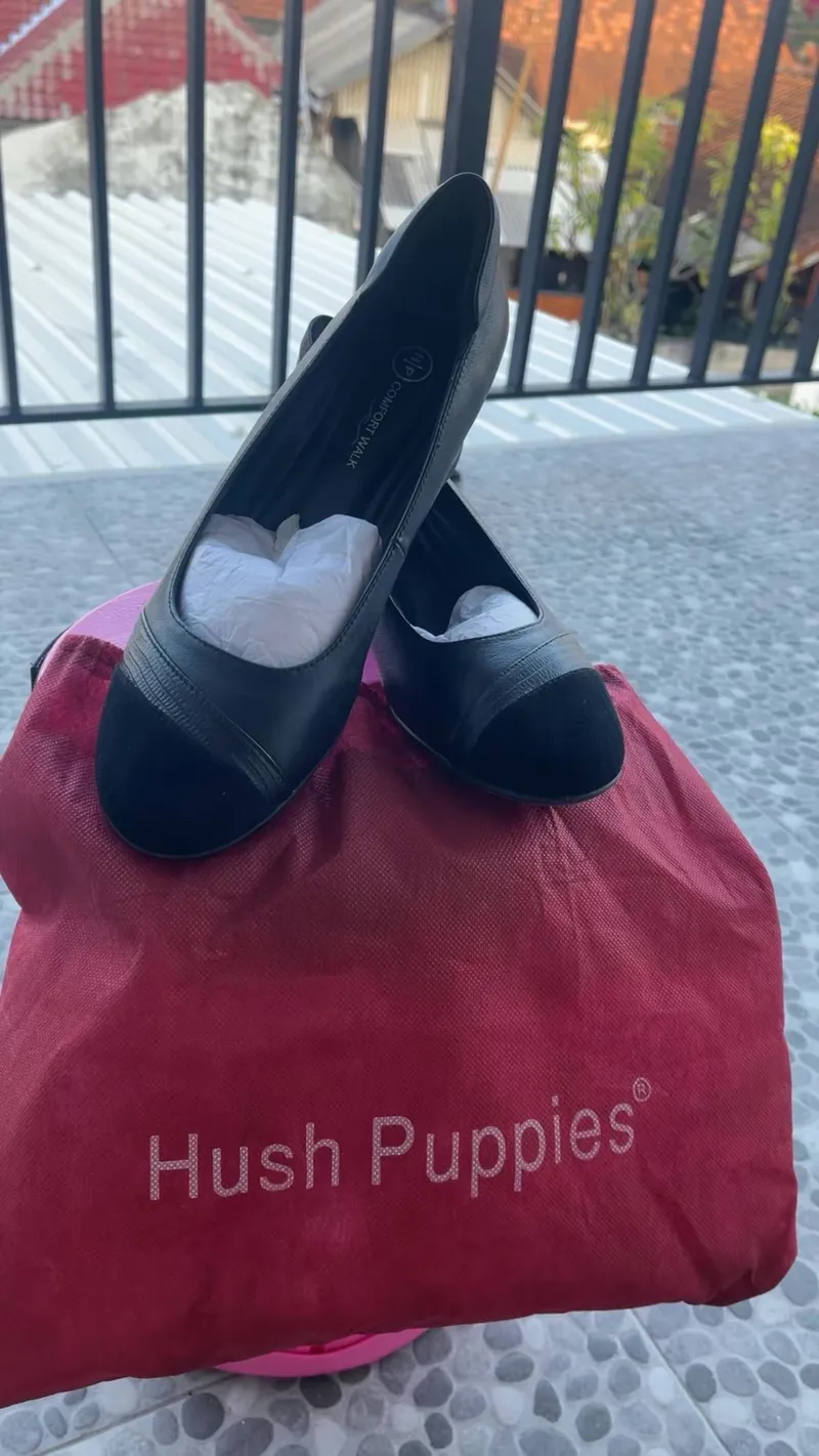 Hush Puppies Lolita Wedge Wanita black photo 1