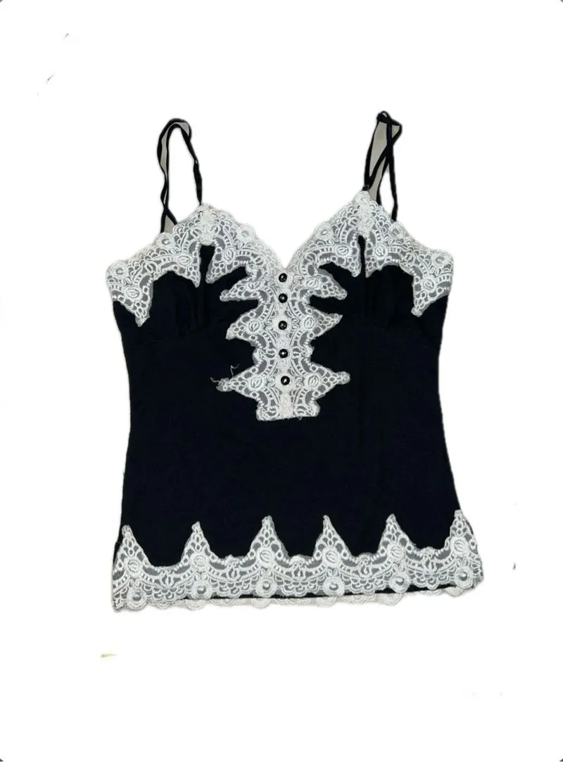 Lace-trimmed cami top  photo 1
