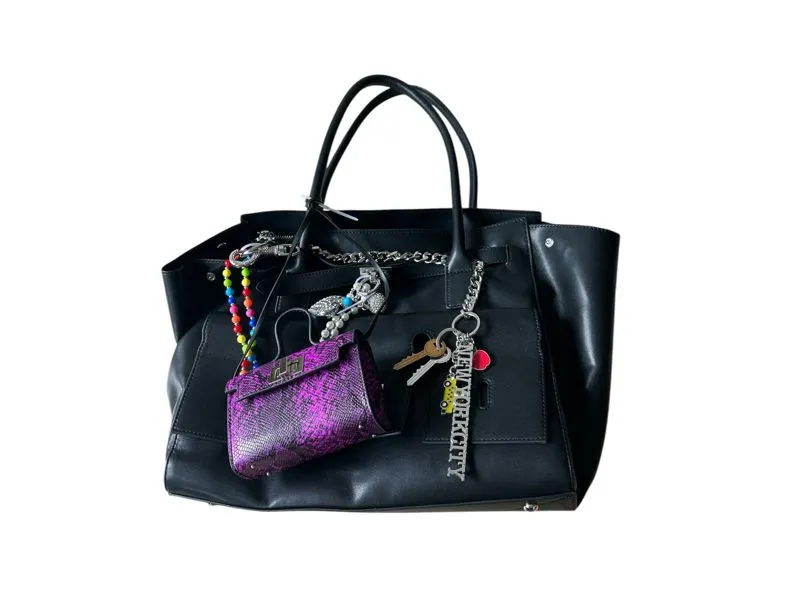 Steve madden black faux leather bag  photo 1