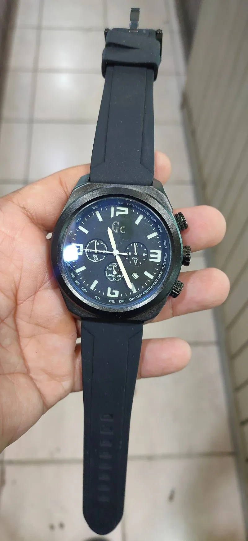 Jam tangan pria guess quartz sport chronograph photo 1