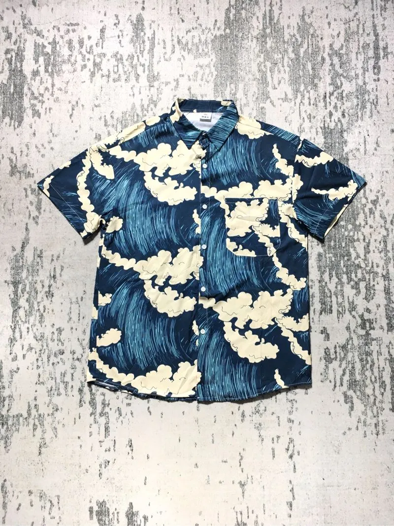 Blue Waves Printed Shirt photo 1