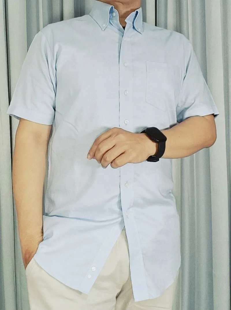 Kemeja kerja kantoran pria lengan pendek photo 1