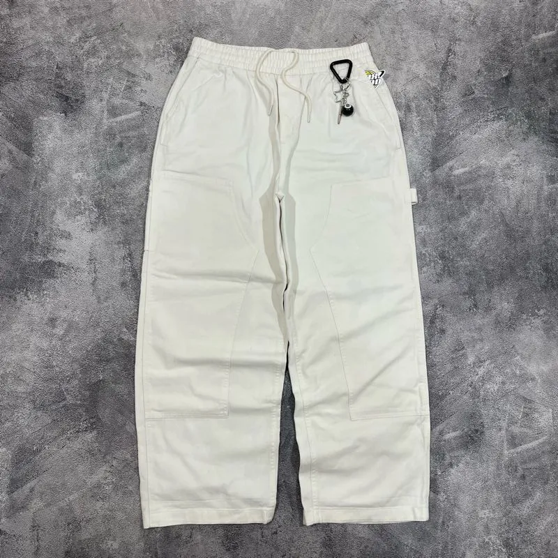 SPAO doubleknee carpenter baggy pants putih photo 1
