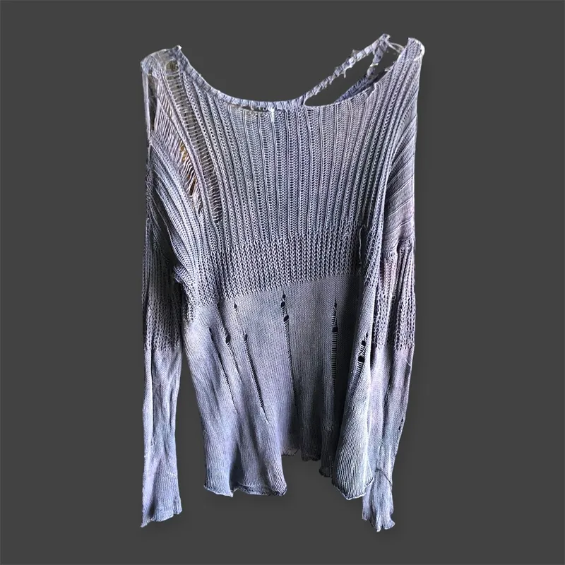 Y2K Sweater Wanita purple photo 1