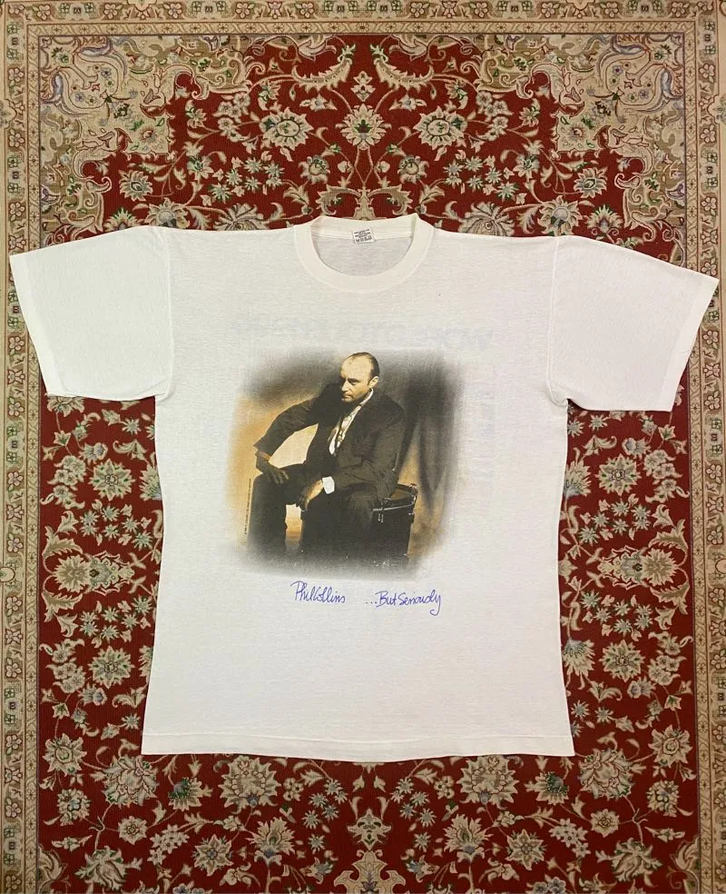 Kaos band penyanyi Phil Collins World Tour @1990 photo 1
