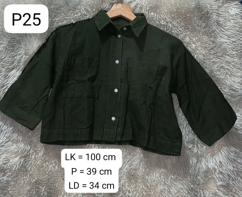 Kemeja Crop Top photo 1