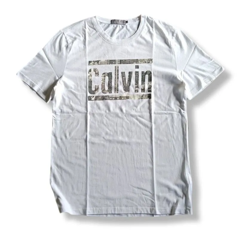 CALVIN KLEIN JEANS REGULAR FIT WHITE T-SHIRT | KAOS | CLWM   photo 1