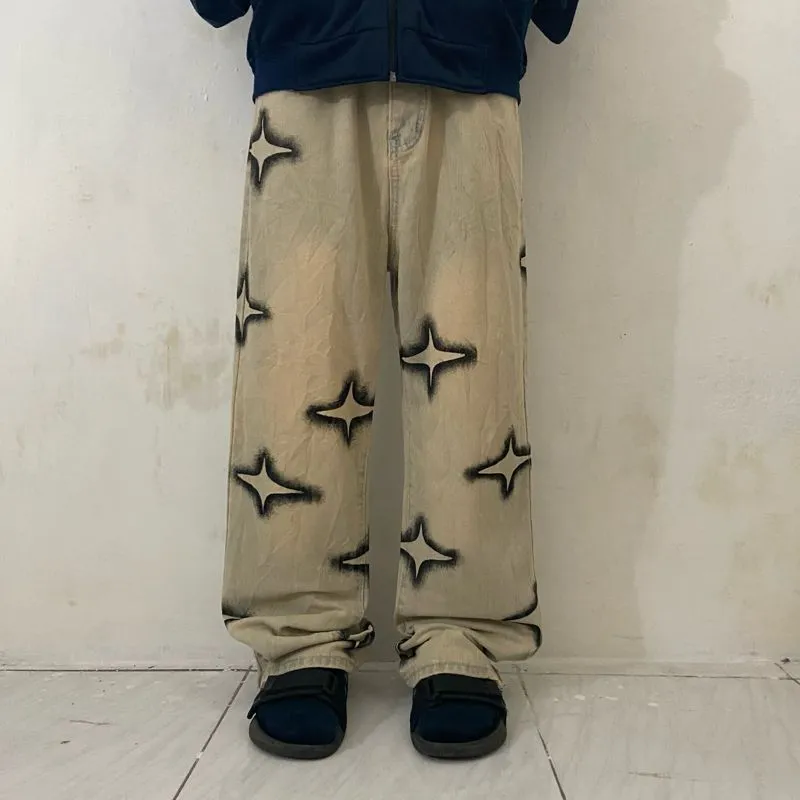 BAGGY JEANS RETRO BINTANG photo 1