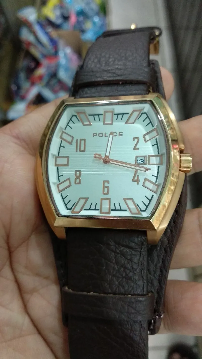 jam tangan pria Police quartz rosegold siap pakai mulus photo 1