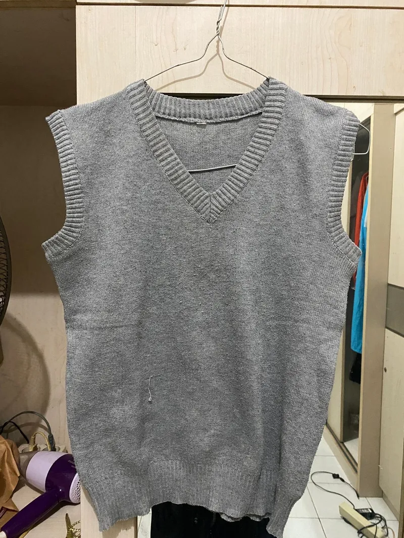 Casual Vest Wanita gray photo 1
