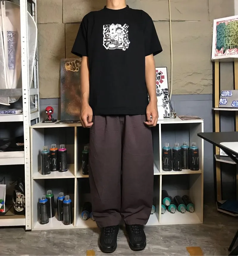 BAGGY PANTS CHINO - MAROON photo 1