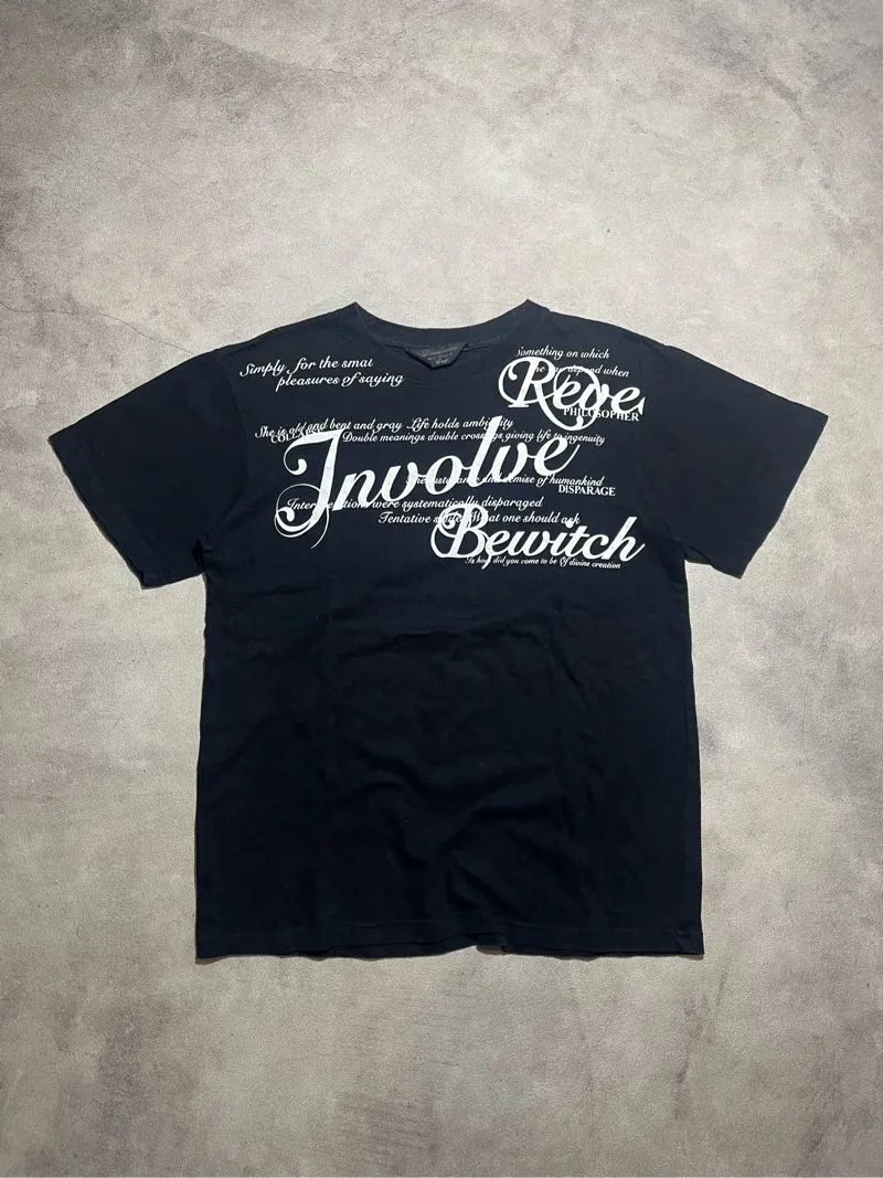 Y2k Sigilsm Font Grunge Emo Japanese Tee photo 1