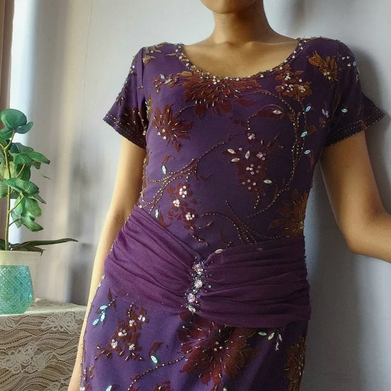 Maxi Dress Pesta // Evening Dress Purple photo 1