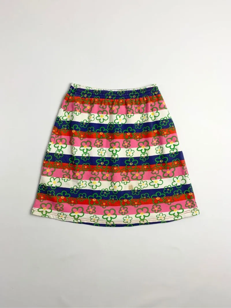 Y2k Love World Mini Skrit With Flower Graphic photo 1