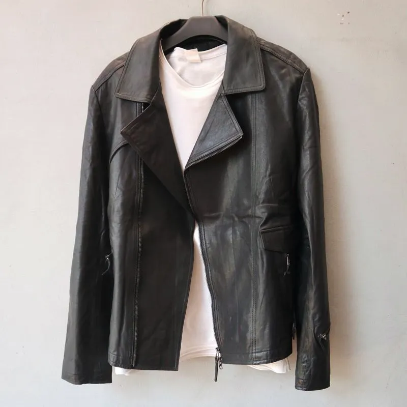 Jaket kulit domba M premium Jaket kulit asli ramones biker  photo 1