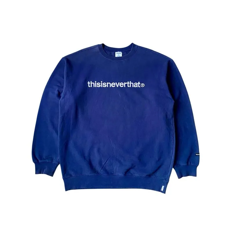 Thisisneverthat T-Logo Navy Sweatshirt photo 1