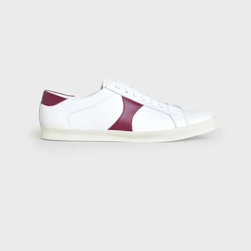 CELINE Casual Sneakers Wanita burgundy white photo 1