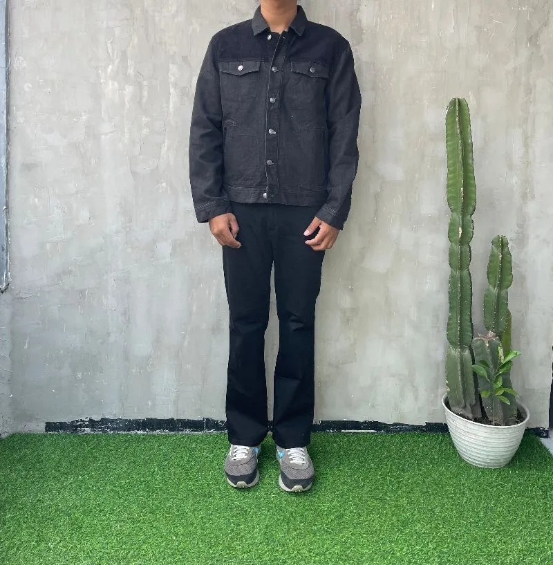 JACKET JEANS DENIM GU BLACK photo 1