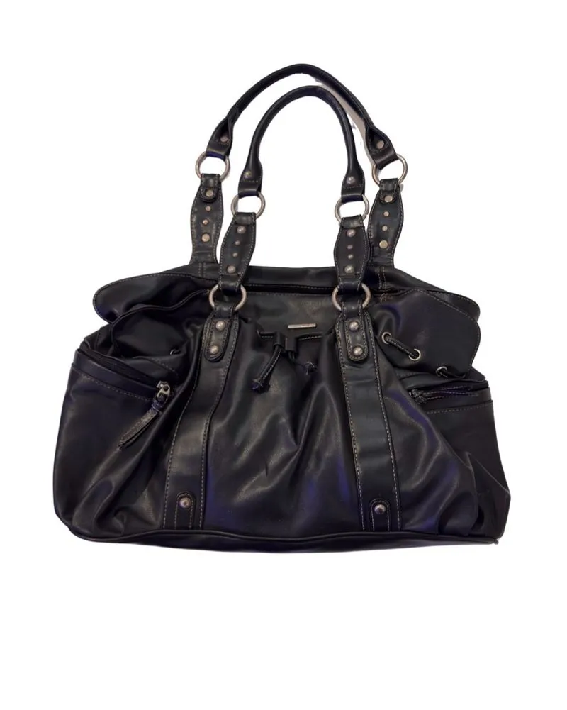 vintage y2k sophie martin beaded leather handbag/shoulderbag photo 1