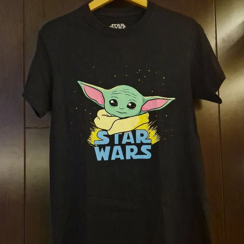 Kaos Star Wars Baby Yoda Official Tag Tshirt T-Shirt Baju Preloved
