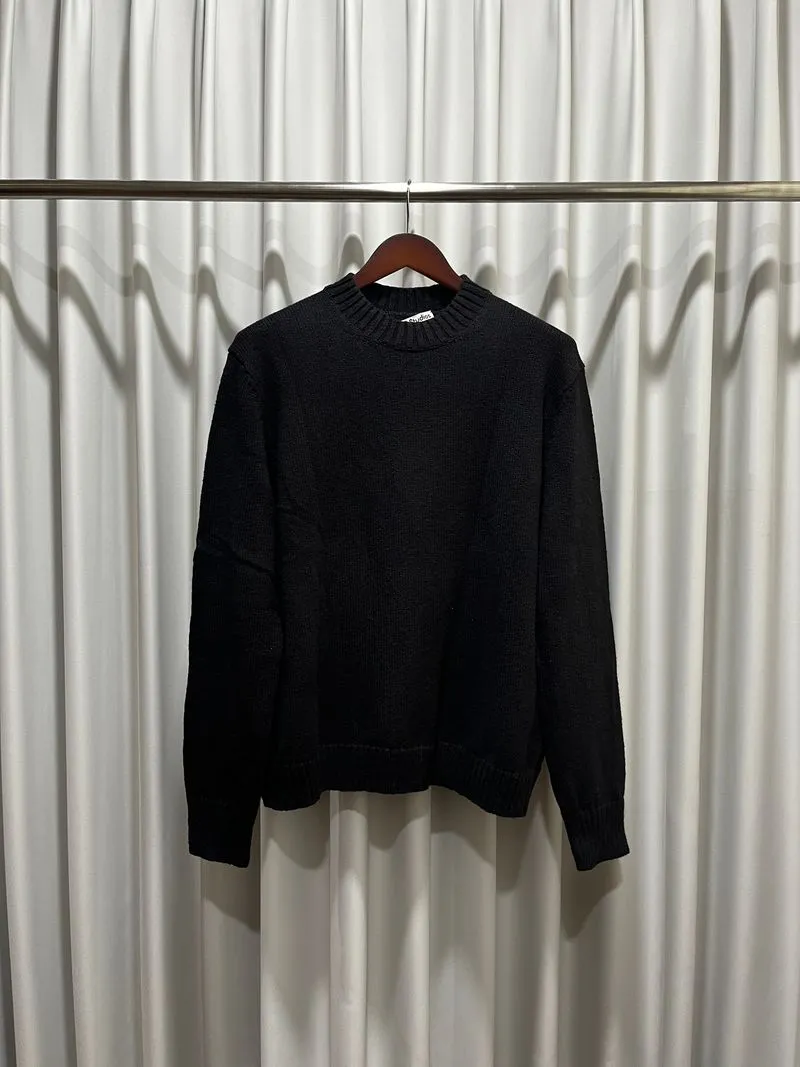 Acne Studios - Black Cotton Sweater photo 1
