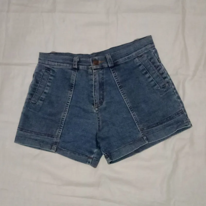 Grunge Casual Short Wanita navy blue photo 1