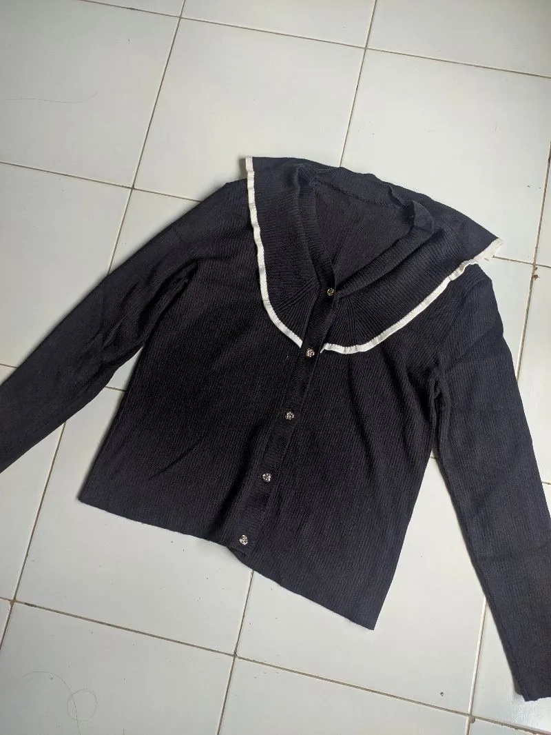 CARDIGAN SAILOR HITAM  photo 1