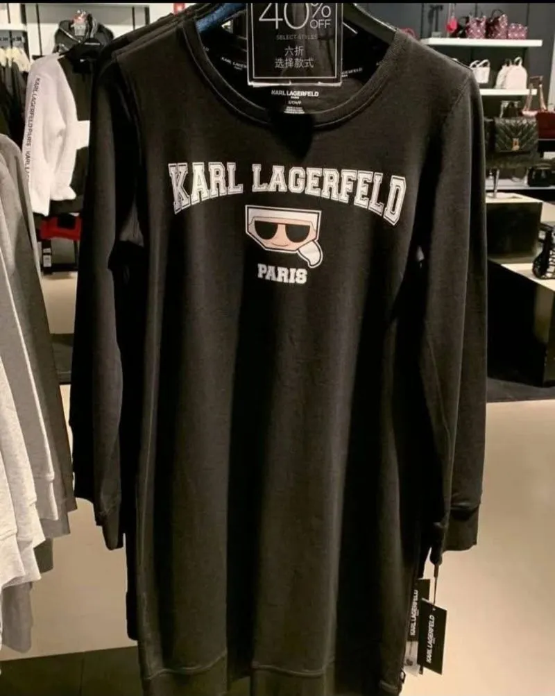 Dress Kaos Karl Lagerfield sz XS Black Logo photo 1