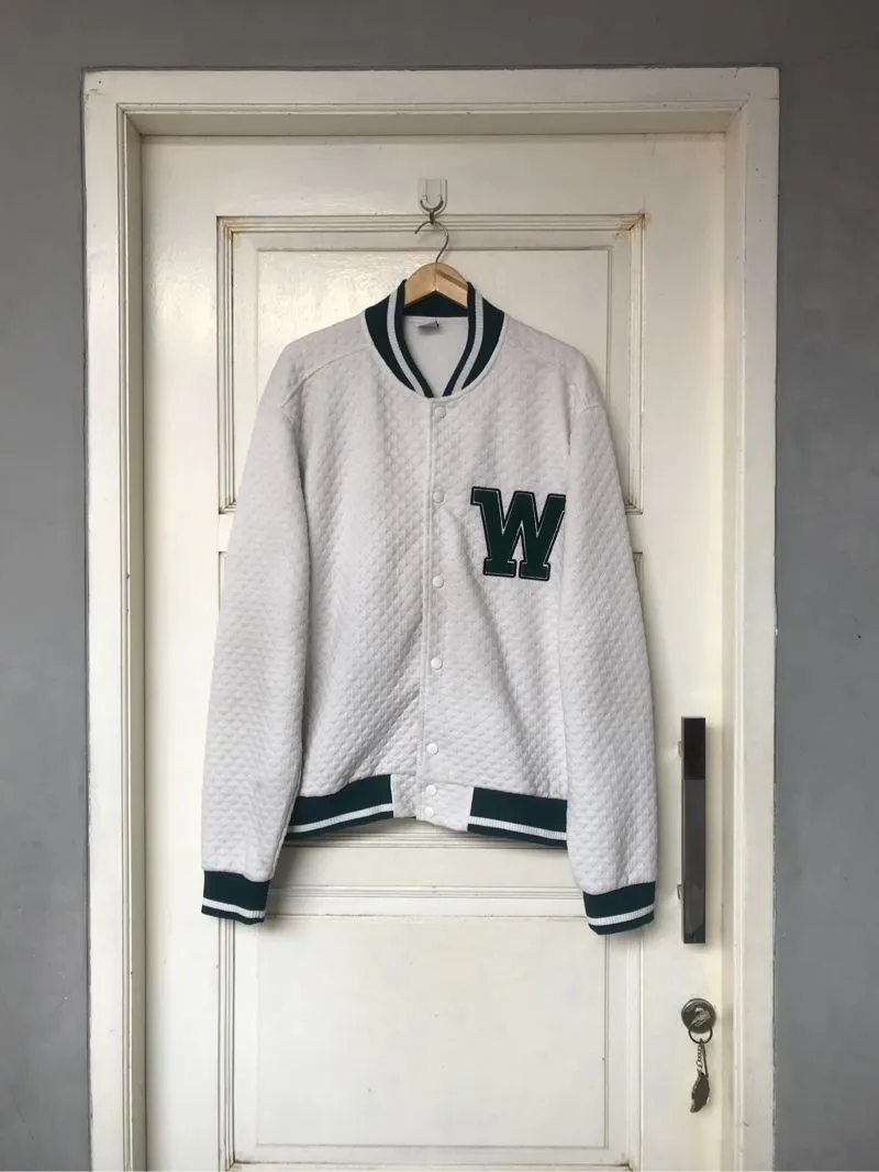 Men's ZARA Quilted Varsity Jacket photo 1