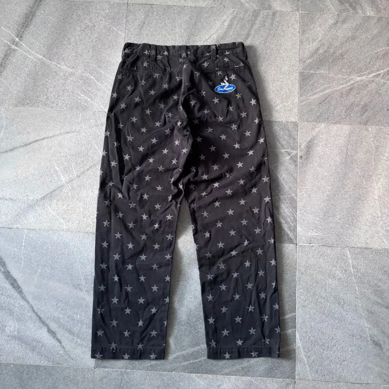Celana chino supreme pants black star 22SS original - Preloved