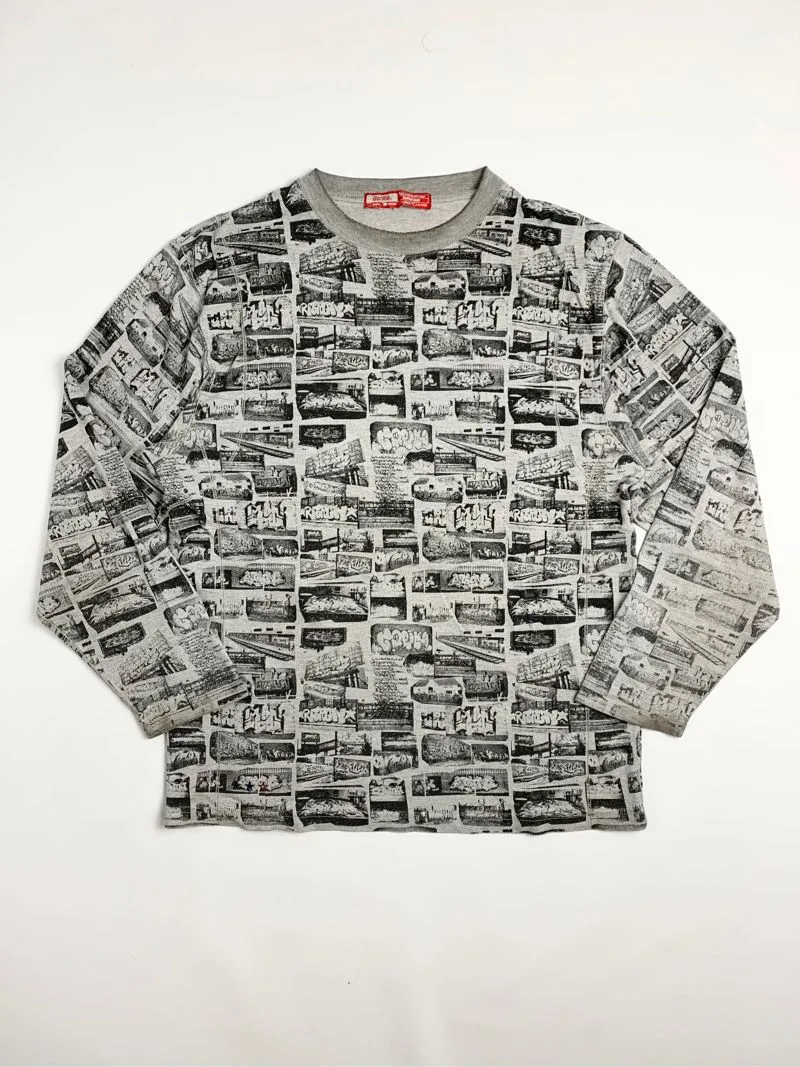 Y2k Gorilla Crewneck Full Over Print Graphic photo 1