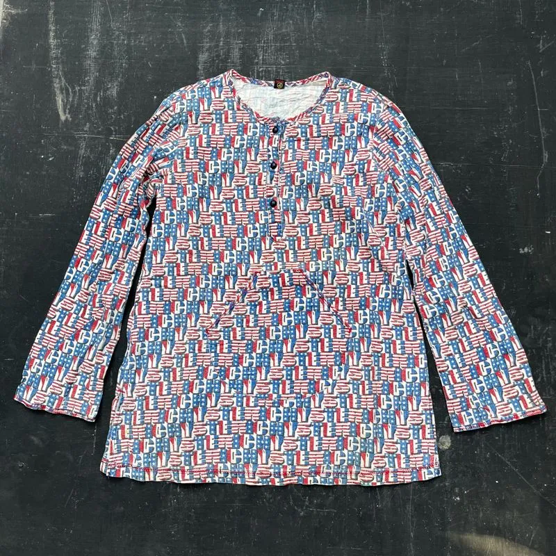 1990s Y2k Hysteric glamour alloverprint shirt photo 1