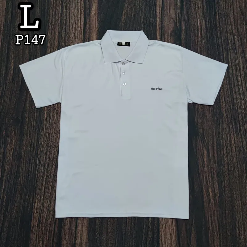Casual Polo shirt Pria white photo 1