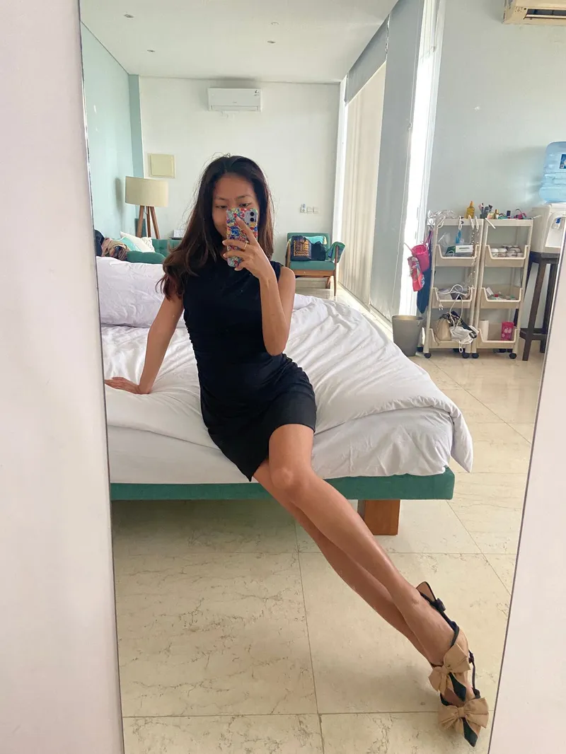 ZARA Luxury Minimalist Evening dress Wanita black photo 1