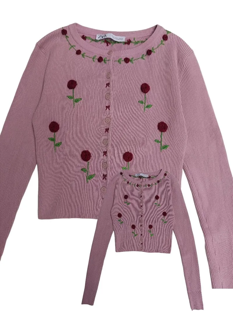 🎀Rare cardigan sulam Zara reworked 🎀