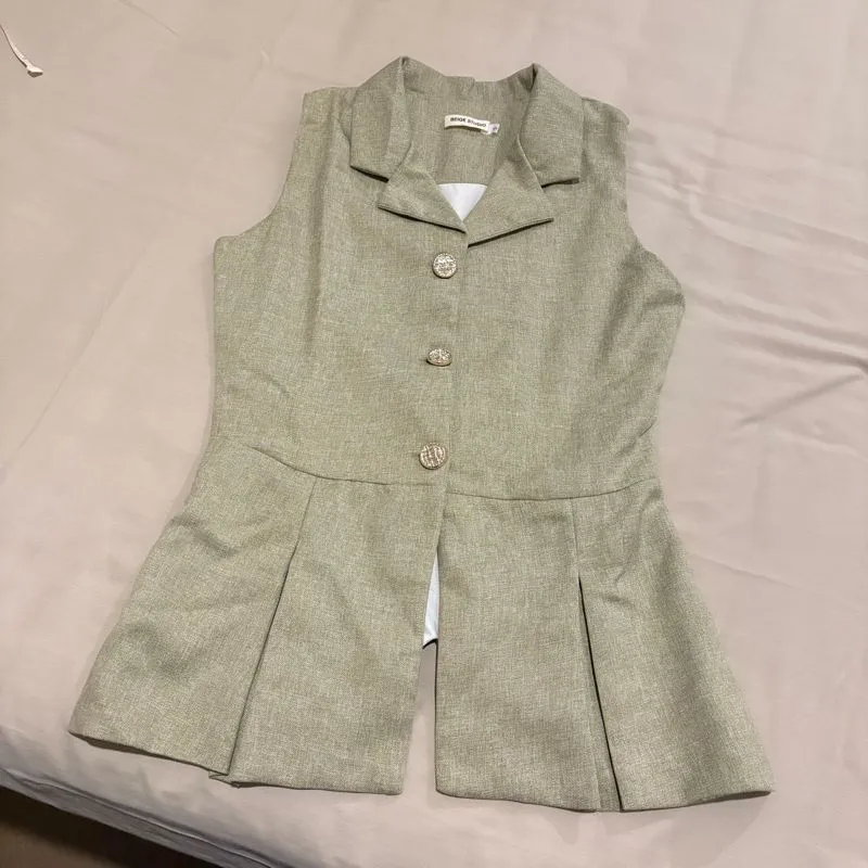 Beige Studio Vest photo 1