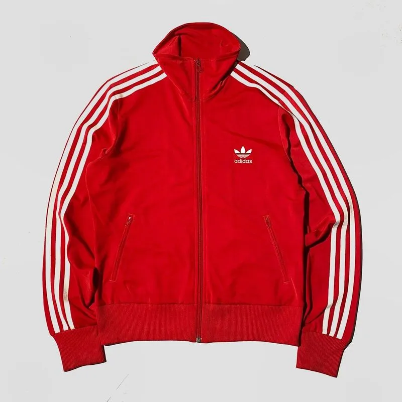 ADIDAS FIREBIRD RED TRACK TOP JACKET | OUTERWEAR | G4H photo 1
