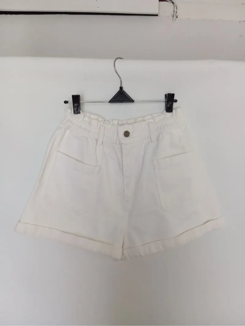 Casual Minimalist Short Wanita white photo 1