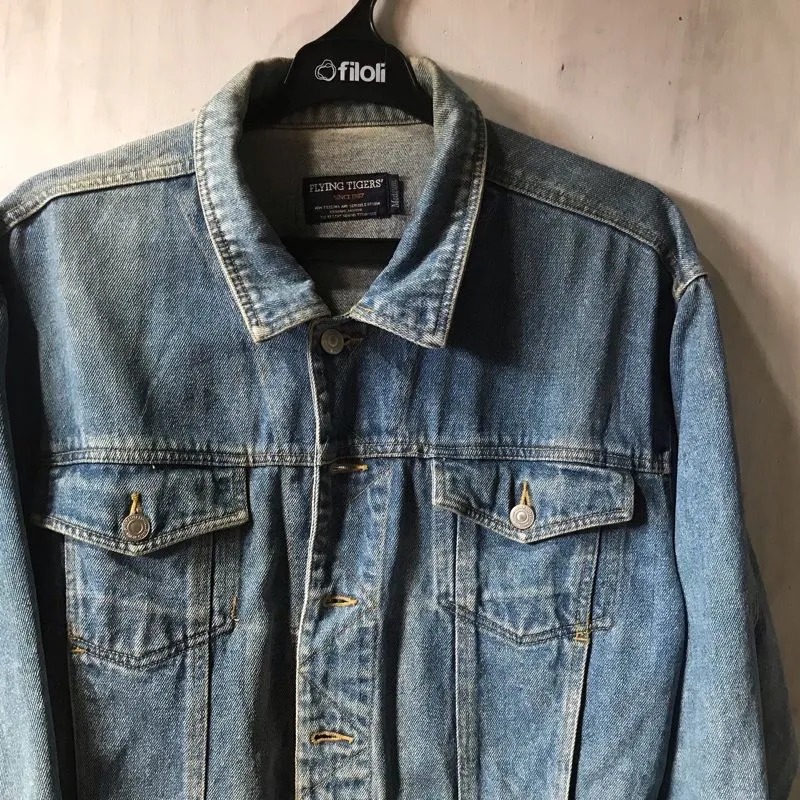 Vintage Croped Denim Jacket 80s  photo 1
