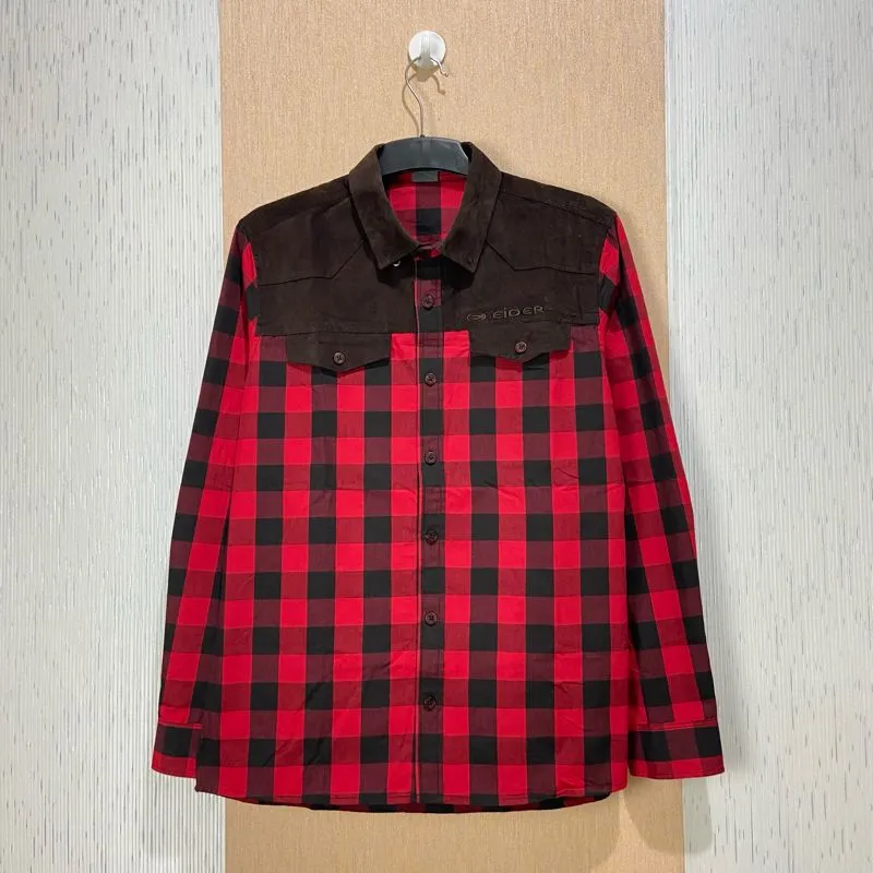 Flannel Shirt EIDER Corduroy Pocket | Size M photo 1