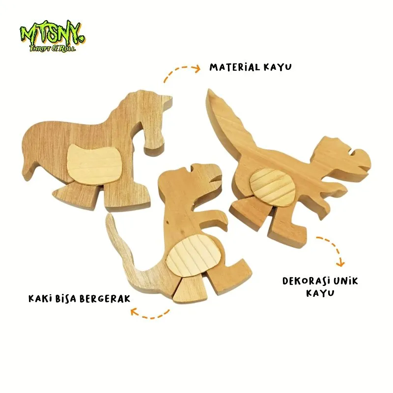 Bundling Paket Mainan Pajangan Dekorasi Patung Ukiran Hewan  photo 1