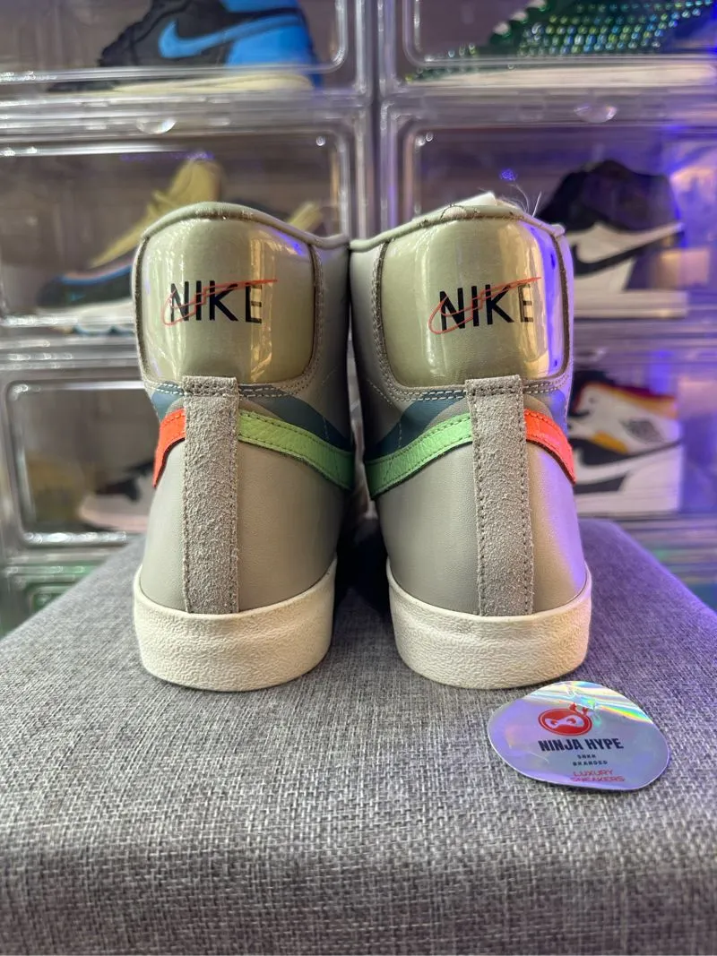 NIKE BLAZER MID 77 VINTAGE GREEN ORANGE SHANGHAI SKATE Preloved