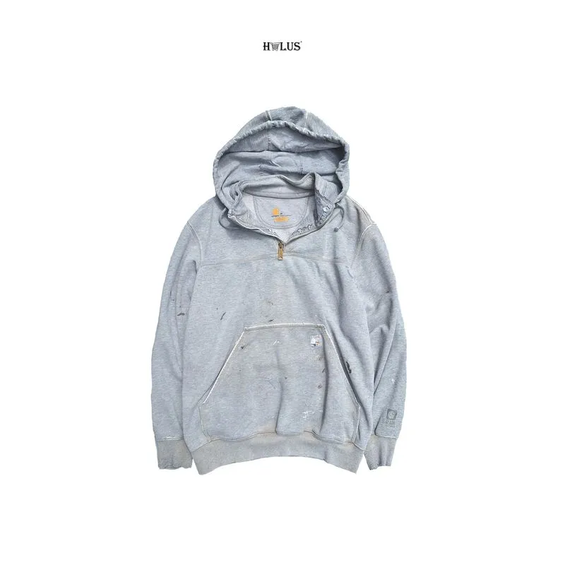 Vintage Carhartt 1/4 (Half Zip) Grey Rain Defender 100617 03 photo 1