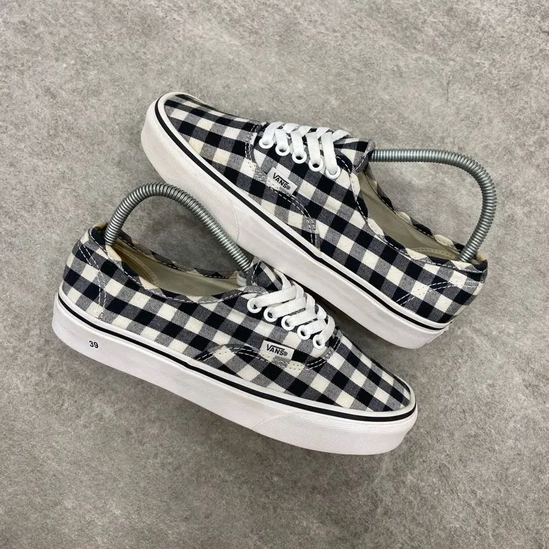 Vans Shoes Black And White Gingham Shoes Sepatu Sneakers Vans Ua