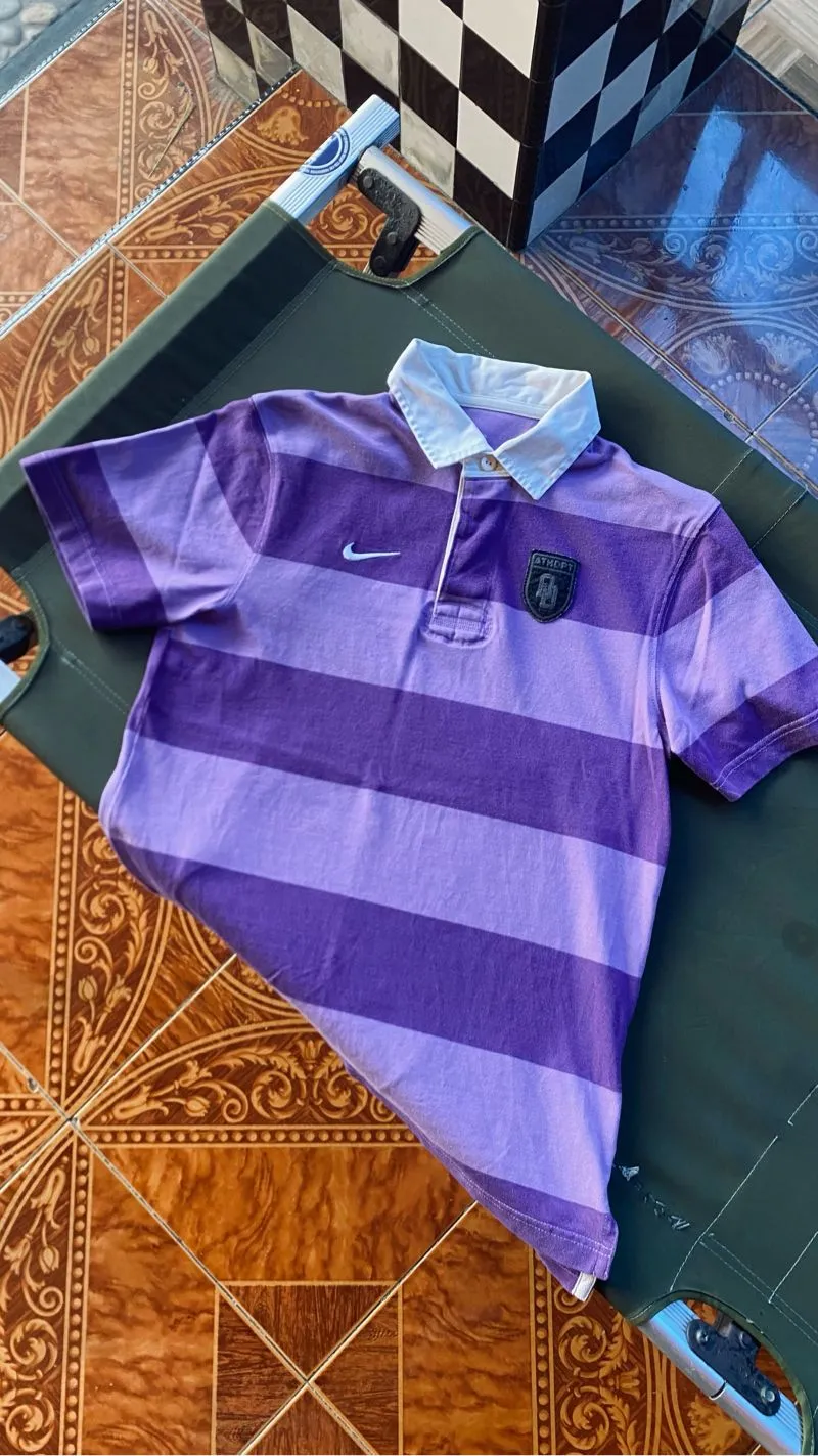 Polo Shirt Nike stripe purpple photo 1