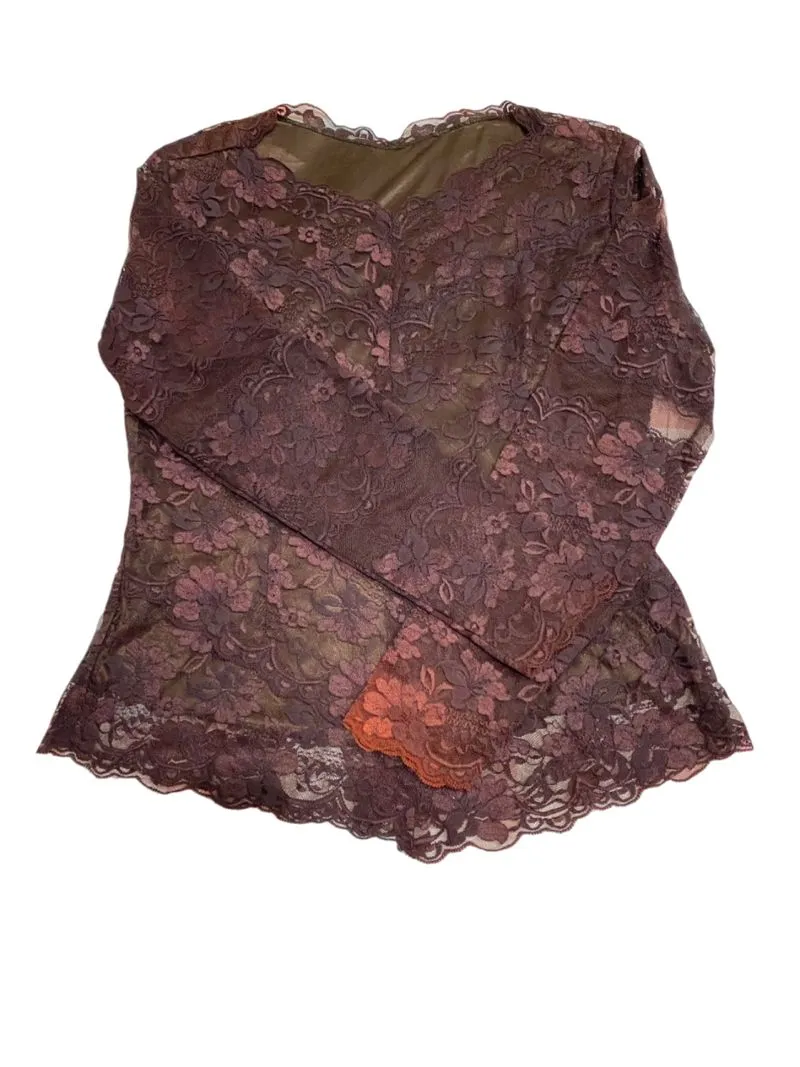 BROWN FLORAL BLOUSE photo 1