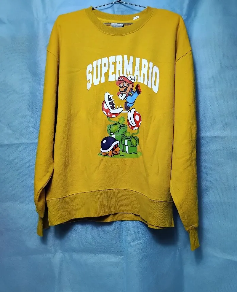 Vintage Cosplay Sweater Pria yellow photo 1