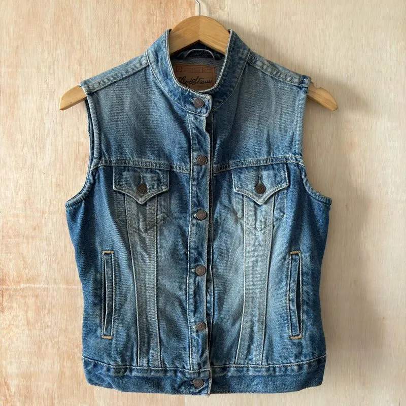 Vintage Levi's Denim Trucker Vest photo 1