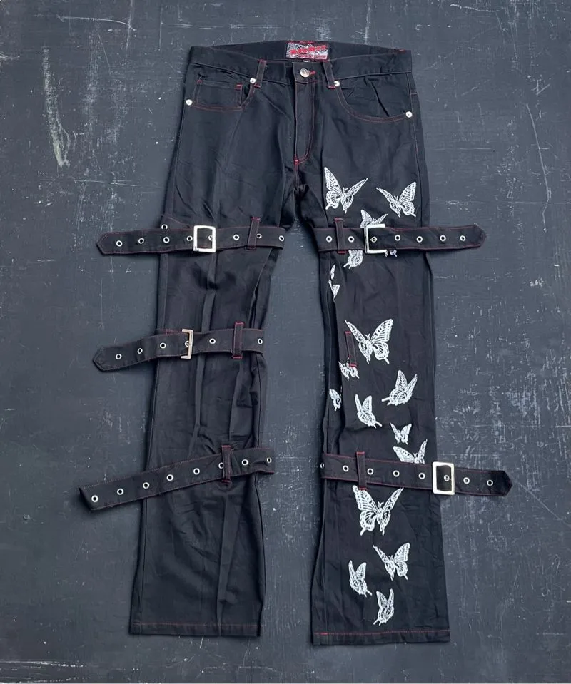 Keystationtheum goth bondage pants photo 1